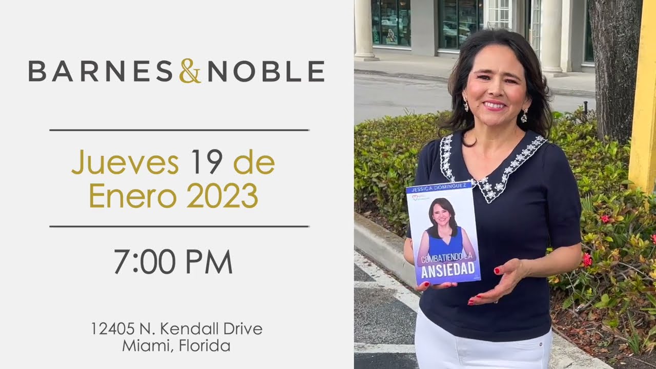 ¡Jessica Domínguez nos presenta desde Miami su nuevo libro! Combatiendo la ansiedad